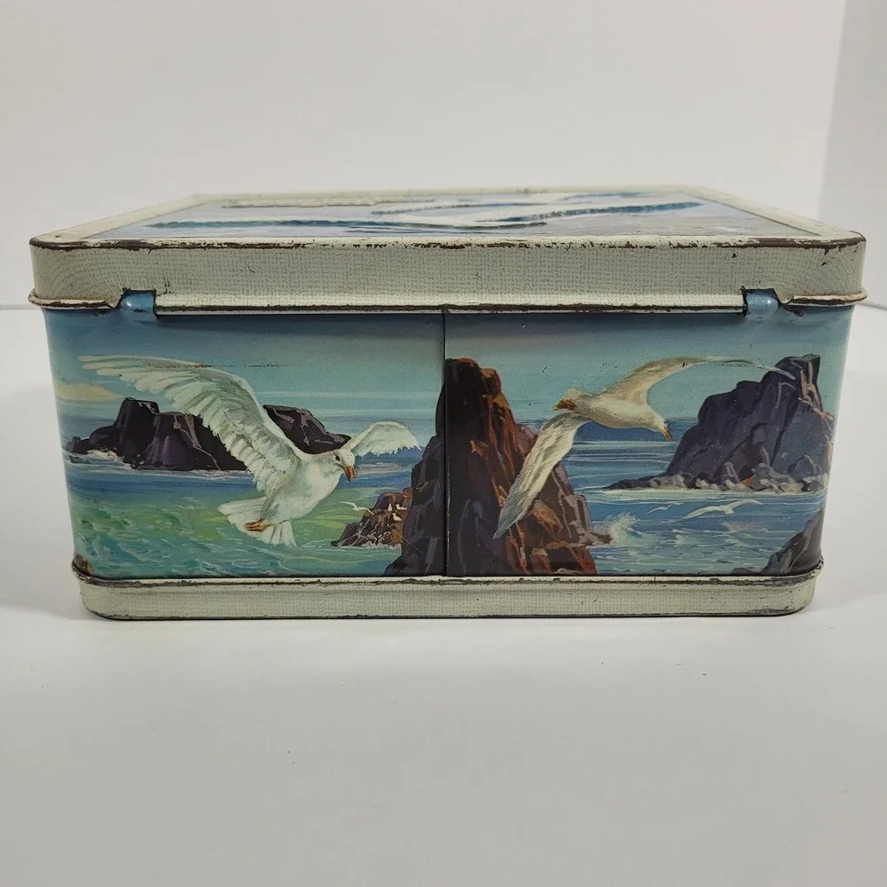 Vintage 1973 Jonathan Livingston Seagull Metal Lunch Box with Thermos Aladdin